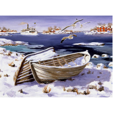 Jan Bergerlind Christmas Postcards - Seagulls - Honey Beeswax