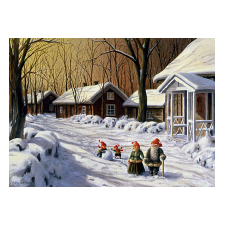 Jan Bergerlind Christmas Postcards - Snowball - Honey Beeswax