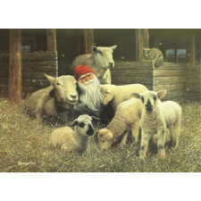 Jab Bergerlind Advent Calendars - Tomte and Lambs - Honey Beeswax