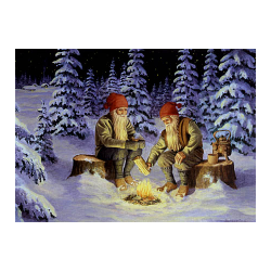 Jan Bergerlind Christmas Postcards - Copper Kettle - Honey Beeswax
